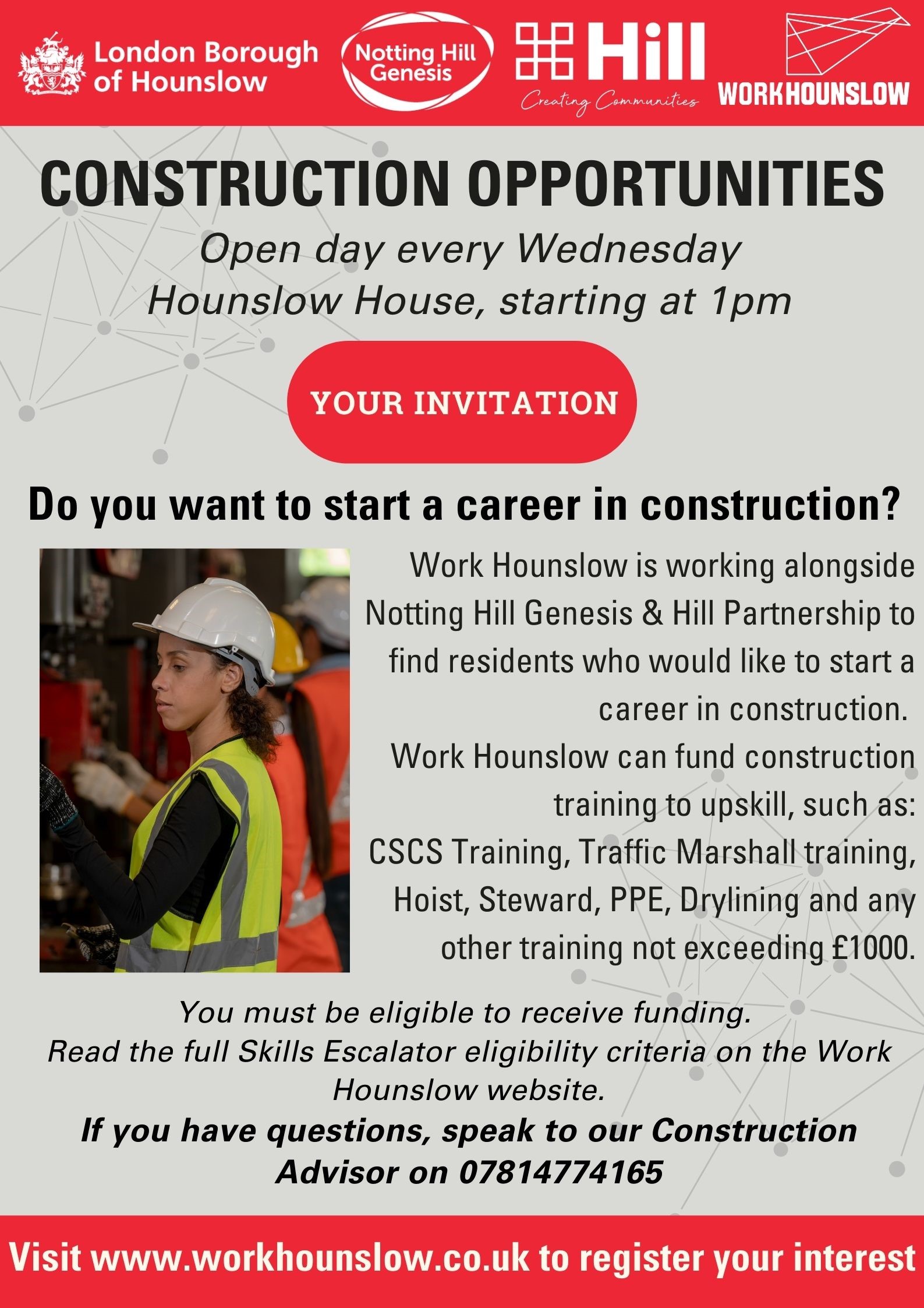 Construction Opportunities in Hounslow (Drop In)